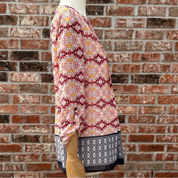 Anthropologie HD in Paris Red and Pink Blouse / 2 / Excellent condition - Picture 9 of 17